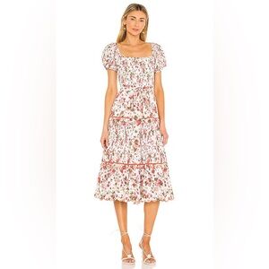 EUC LOVESHACKFANCY Masie Midi Dress